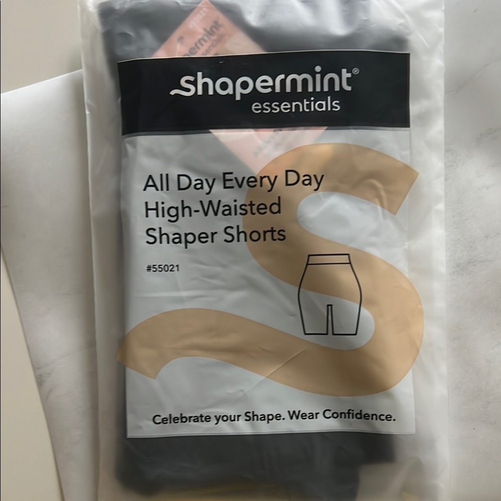 Shapermint Essentials All Day Every Day High-Waisted Shaper Shorts - Black
